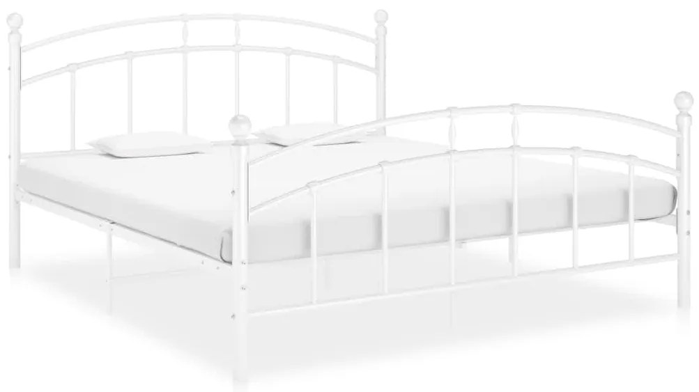 vidaXL Estrutura de cama 160x200 cm metal branco