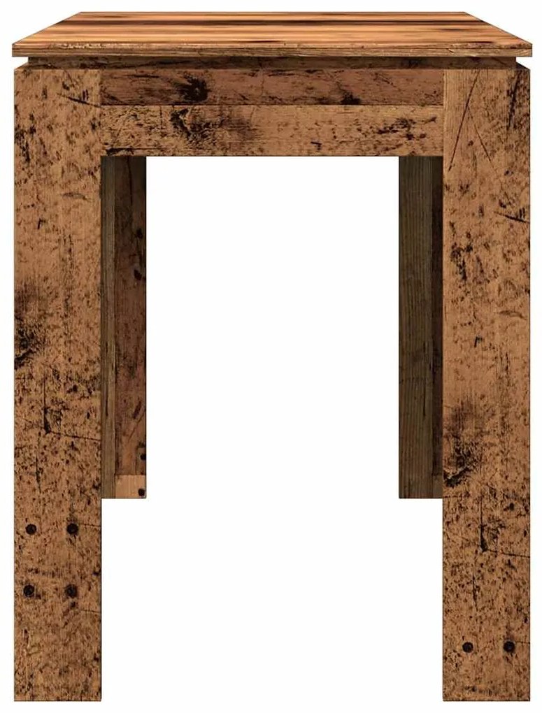 Mesa de jantar 120x60x76 cm derivados de madeira madeira velha