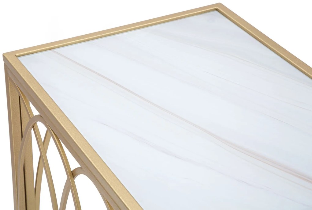 MESA DE CONSOLA 160X40X79 CM DOURADO