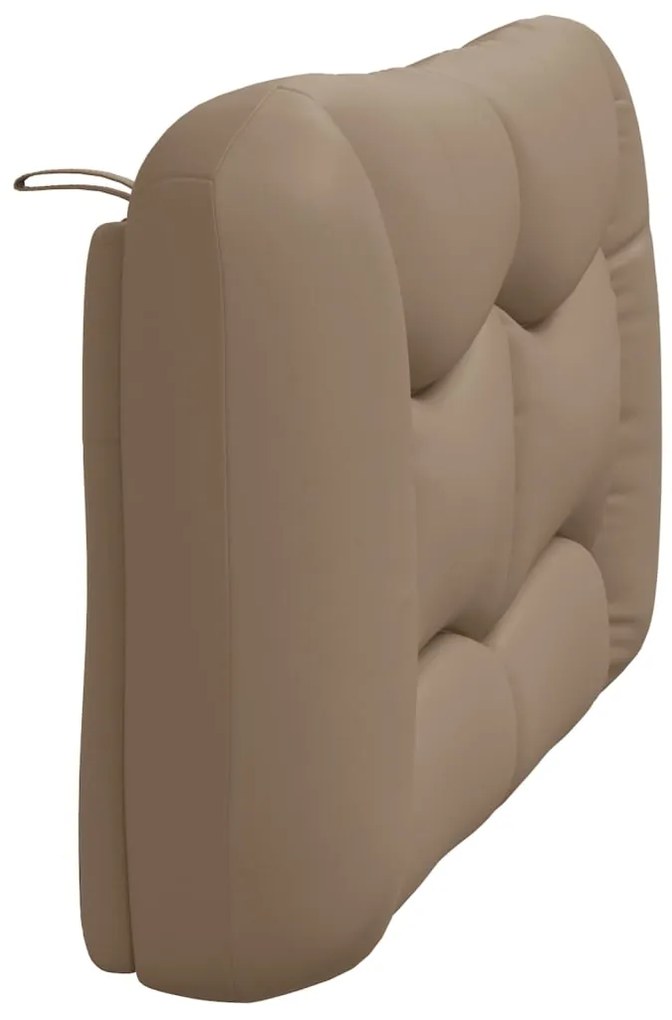 Almofadão de cabeceira 140 cm couro artificial cappuccino