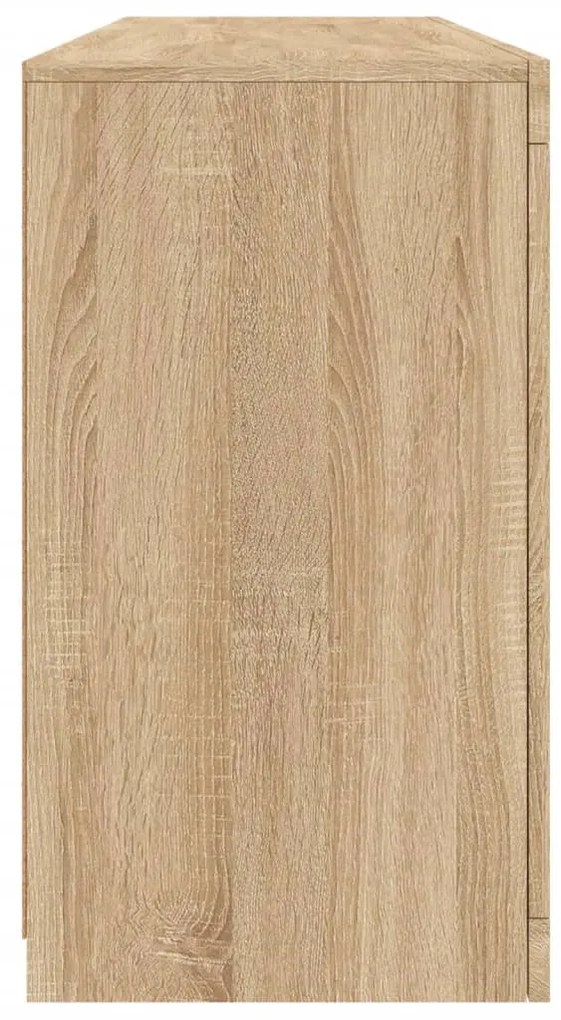 Aparador com luzes LED 163x37x67 cm carvalho sonoma