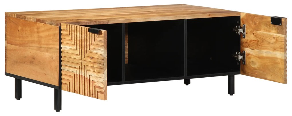 Mesa de centro vidaXL 100x54x40 cm Madeira de Acácia Sólida