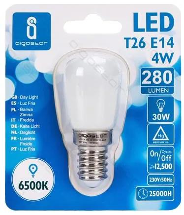 Lâmpada LED T26 E14 4W 6500K Luz Fria 280 Lúmens Aigostar