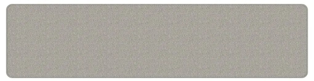 Tapete/passadeira 50x200 cm aspeto sisal cinzento-acastanhado