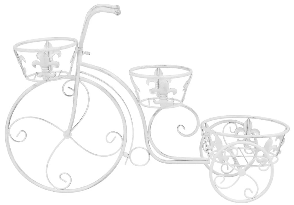Suporte para plantas formato de bicicleta estilo vintage metal