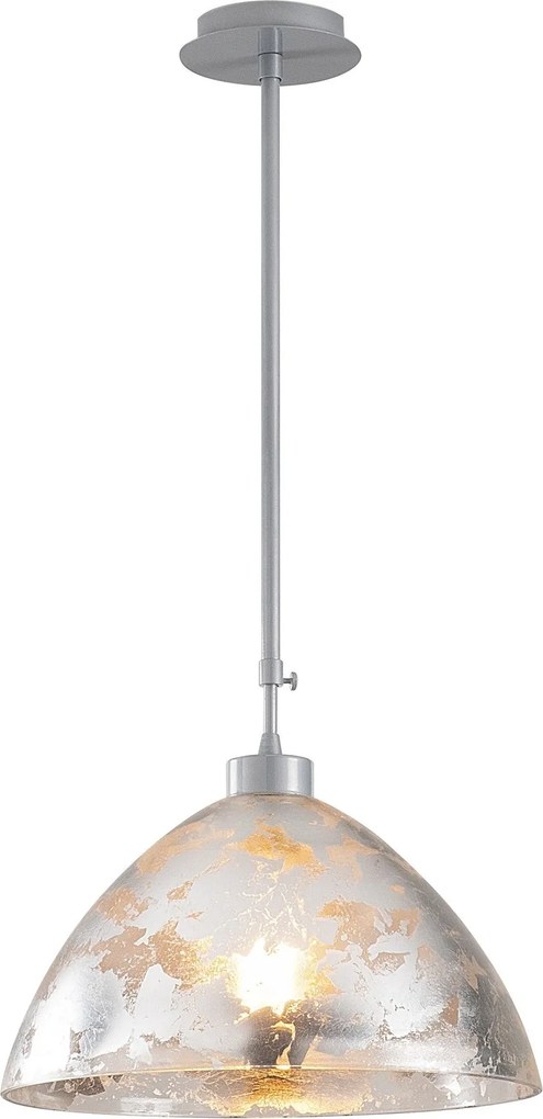 Candeeiro de Teto Bergama – Prateado – 34 cm x 85 cm