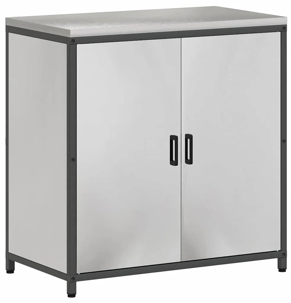 Conjunto de Armazenamento de Cozinha com prateleira 2 pcs Prata