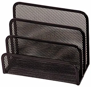 Suporte para Cartas Metálico de Rede Preto
