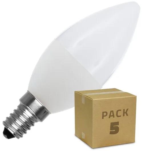 Lâmpada LED vela Ledkia (5 uds) 5 W 400 Lm (Branco Frio 6000K - 6500K)
