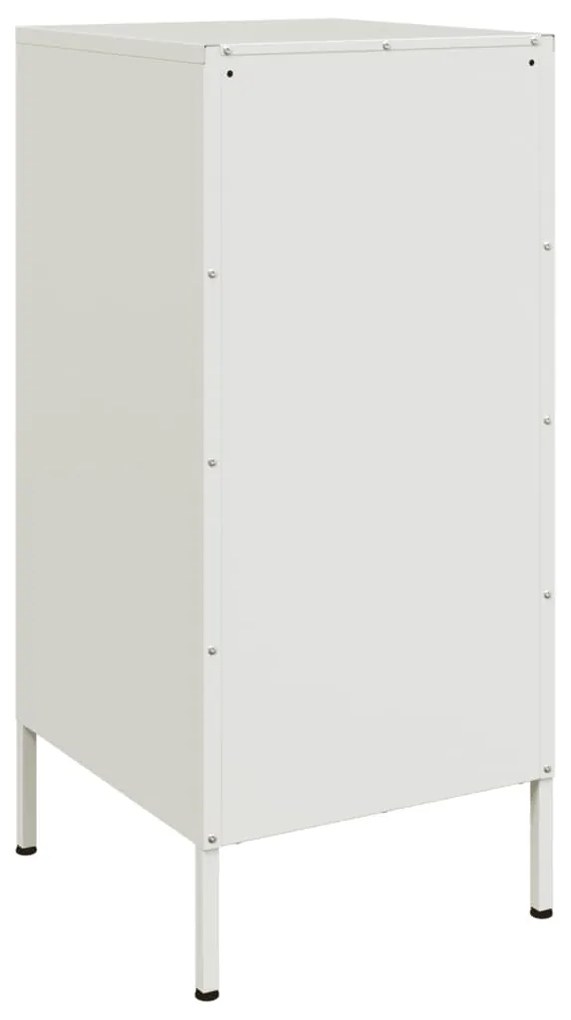Aparador 36x39x79 cm aço branco