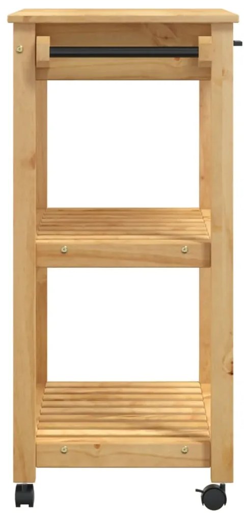 Carrinho de cozinha MONZA 84x40x90 cm madeira de pinho maciça
