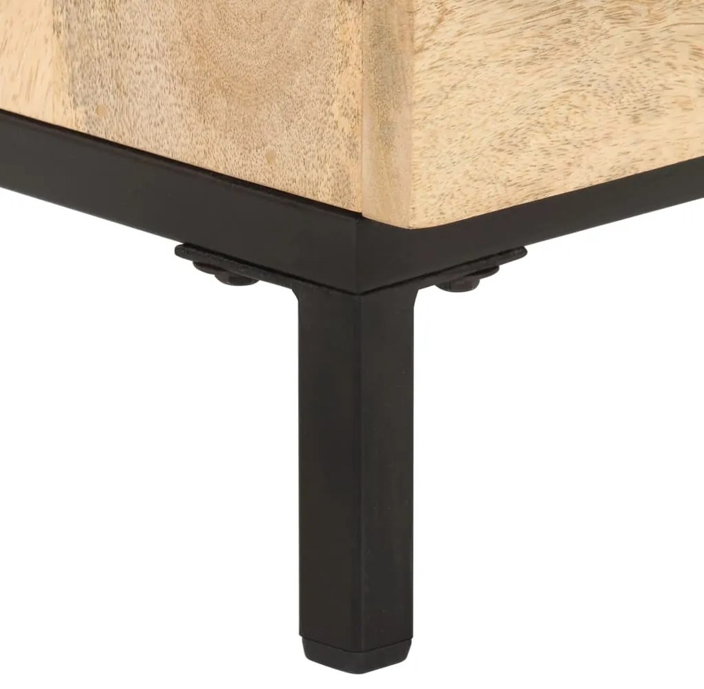Mesa de cabeceira 40x30x51 cm madeira de mangueira maciça
