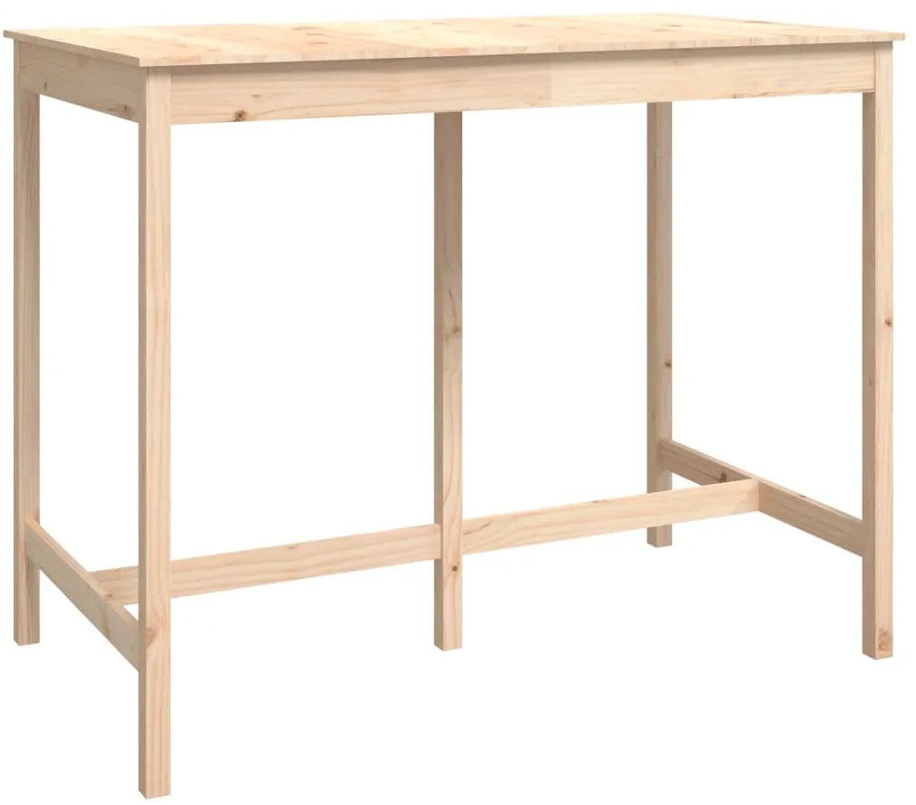 7 pcs conjunto de bar pinho maciço