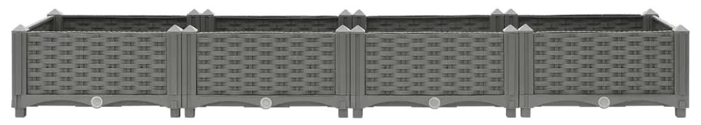 Canteiro elevado 160x40x23 cm polipropileno