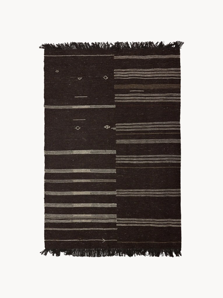 Tapete de lã Striped