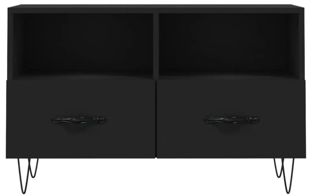 Móvel p/ TV 80x36x50 cm derivados de madeira preto