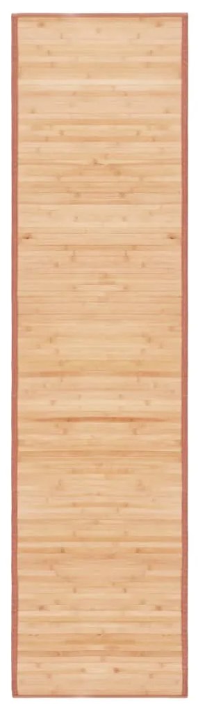 Tapete de bambu 80x300 cm castanho