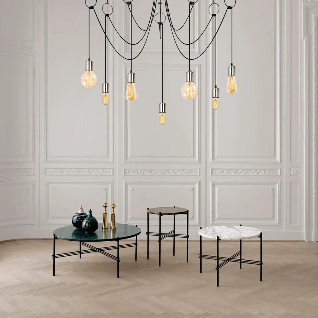 Candeeiro de Teto Sirin – Preto Níquel – Diâmetro 120 cm x Altura 111