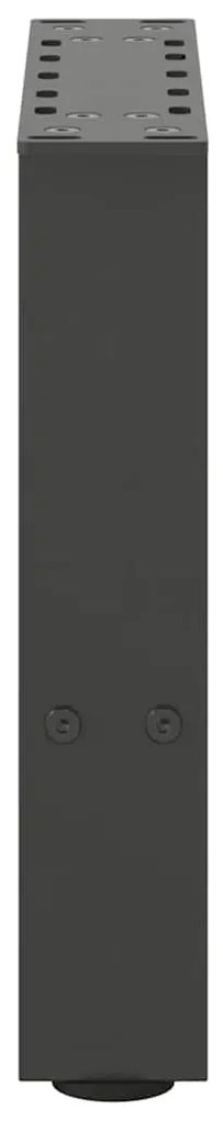 Pés para mesa de centro antracite 2 peças 40x(30-31) cm aço