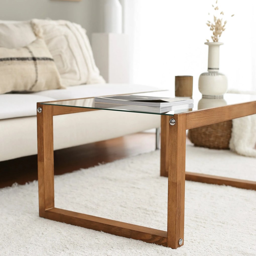 Mesa de Centro Via – Madeira – 85x40x55 cm