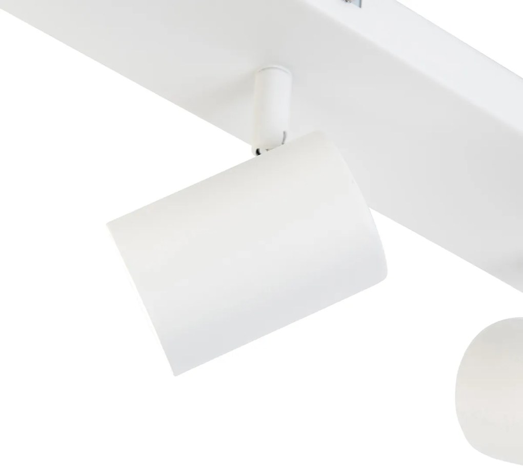 LED Candeeiro de teto inteligente branco retangular com 3 GU10 Wi-Fi - Jeana Moderno