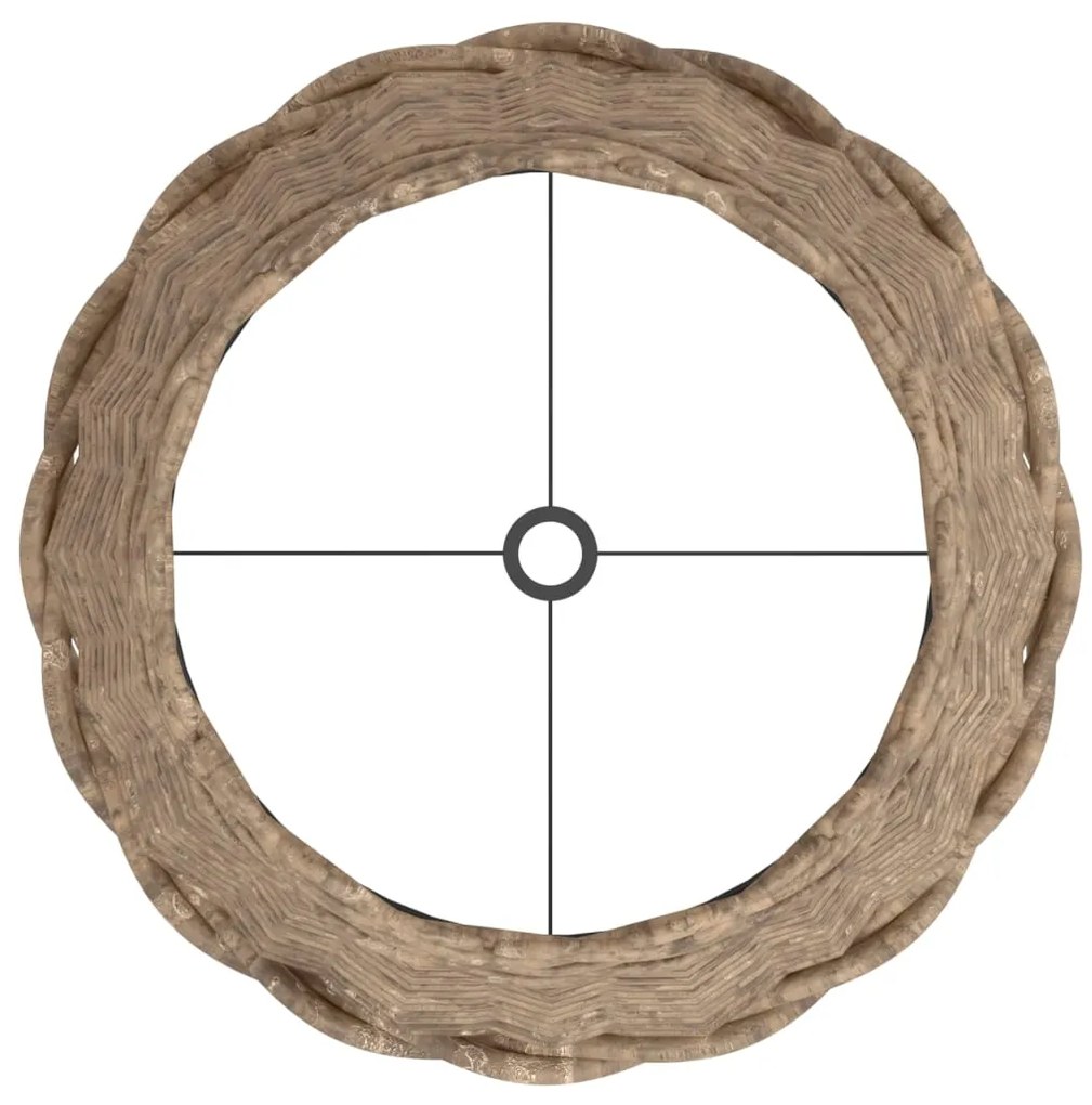 Abajur Ø30x20 cm vime castanho