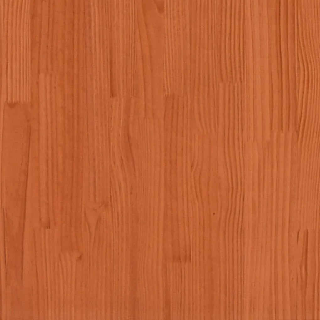 Mesa consola 80x40x75 cm madeira de pinho maciça castanho mel