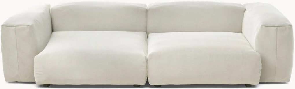 Sofá modular em veludo Vetsak (3 lugares)