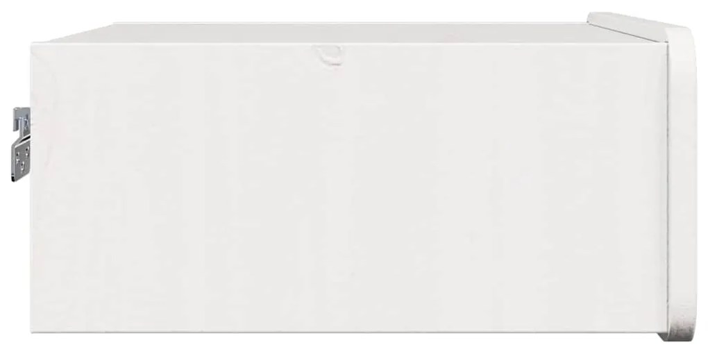 Mesa de Cabeceira Montada na Parede Branco 39 x 34 x 16.5 cm