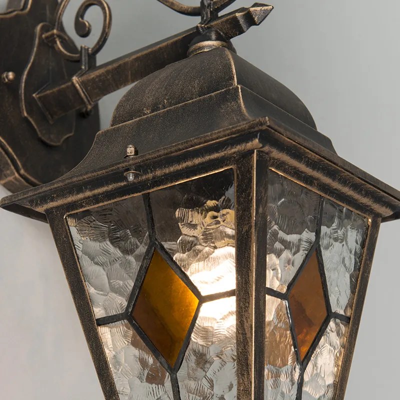 LED Candeeiro de Parede Exterior Inteligente Vintage Bronze c/ Wifi A60 - Antigua Rústico