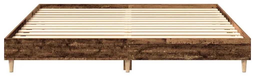 Estrutura de cama sem colchão 200x200 cm madeira velha
