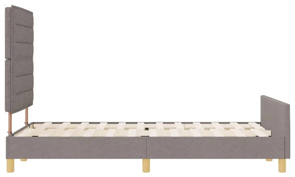 Estrutura de Cama vidaXL Taupe 120x200 cm Tecido