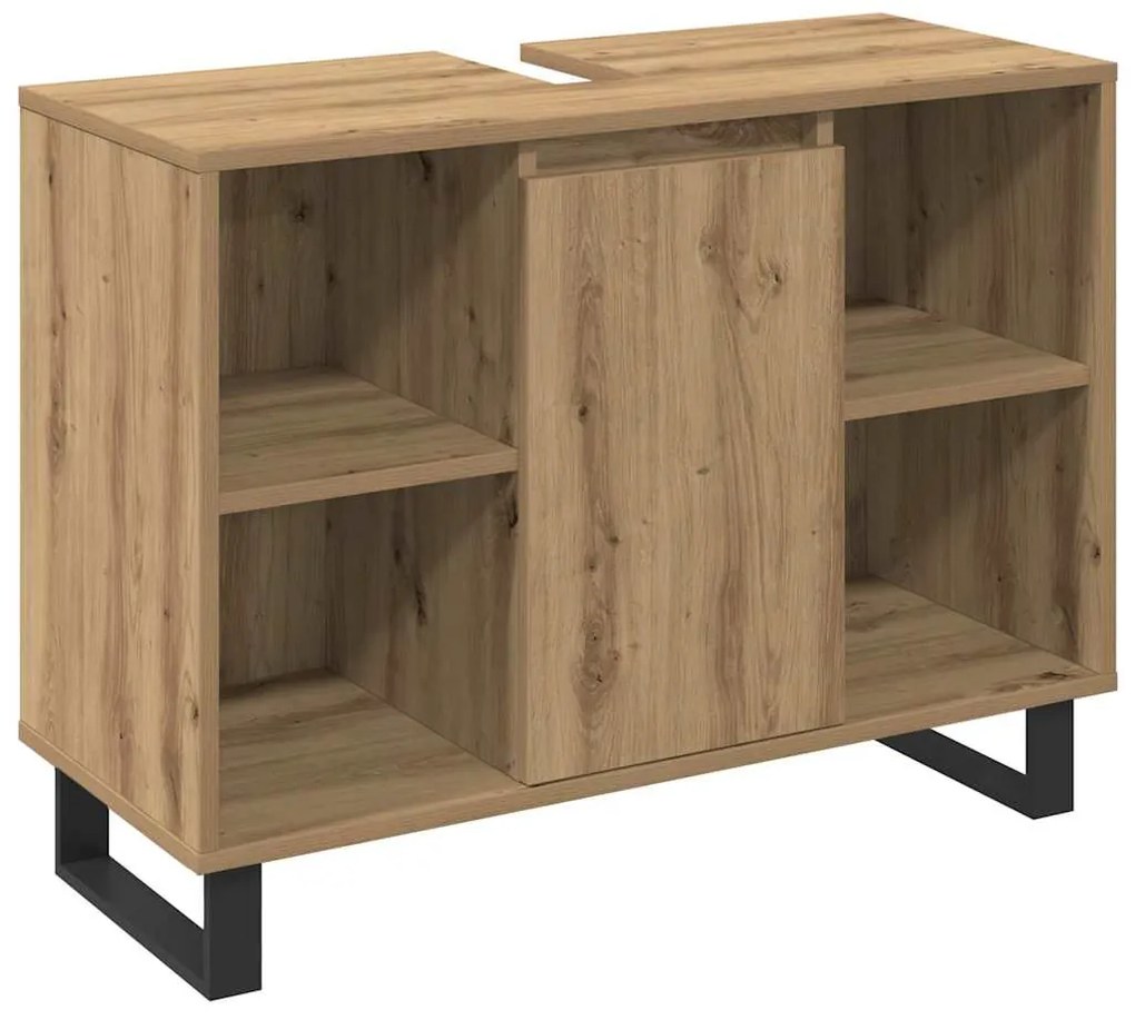 Conjunto de Móveis para Casa de Banho de 3 peças Carvalho Artesanal Ma