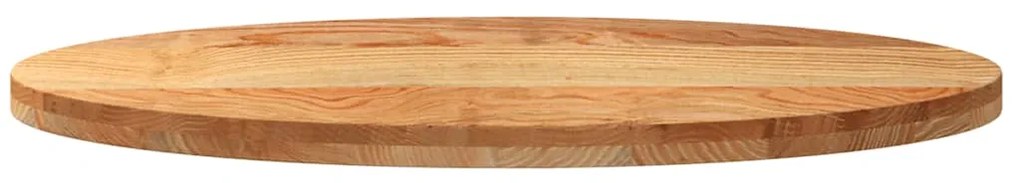 Tampo de mesa 100x50x4 cm carvalho maciça oval castanho-claro