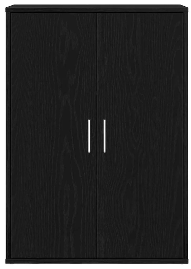 Aparador Carvalho Preto 60x31x84 cm Madeira Engenheirada