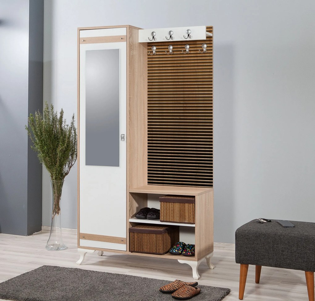 Hall Stand Inci – Carvalho Sonoma – 100x190x36 cm
