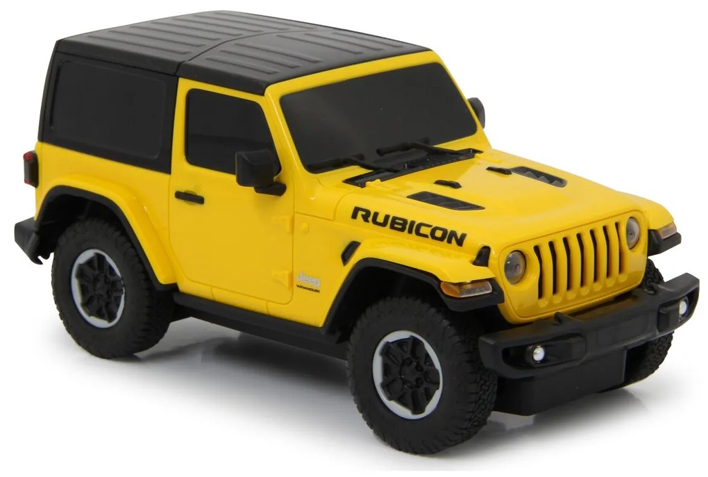 Carro Telecomandado Jeep Wrangler JL 1:24 2,4GHz Amarelo