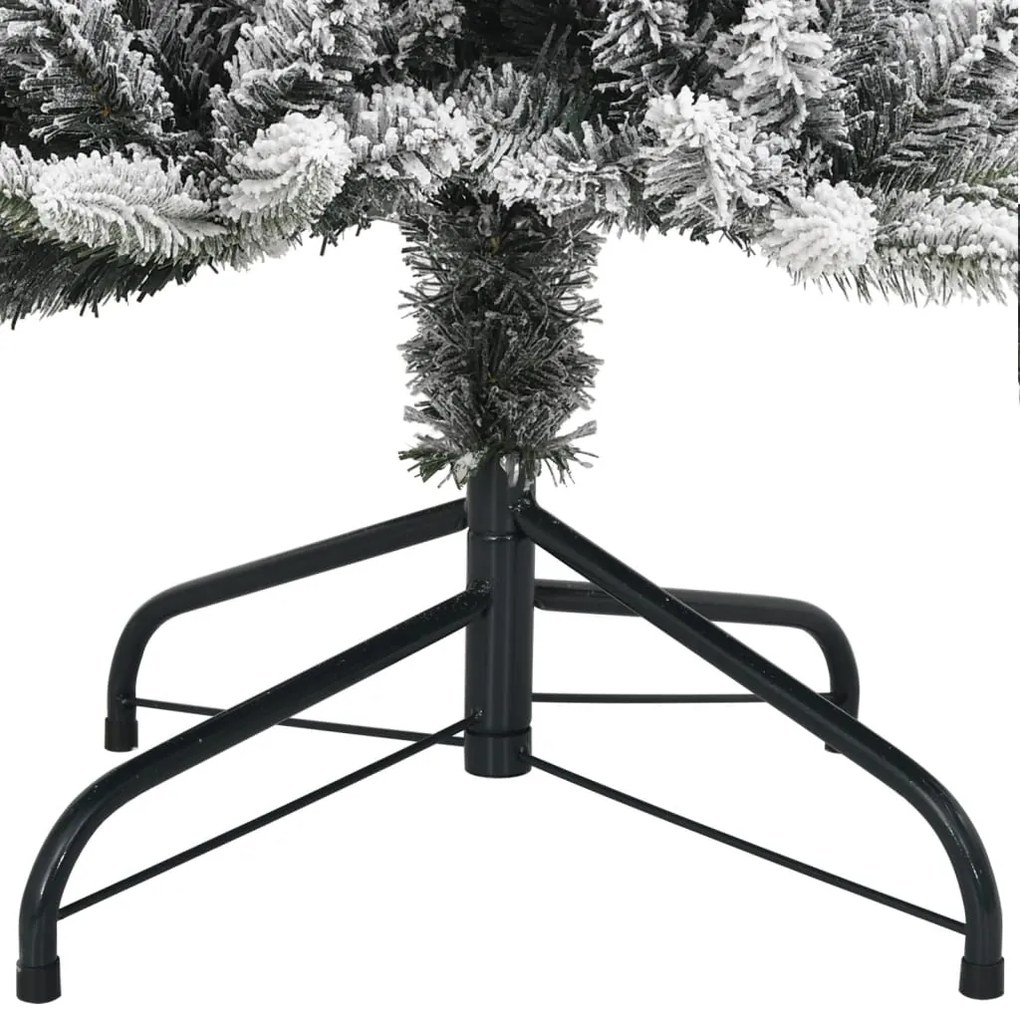 Árvore Natal artificial c/ 300 luzes LED e flocos de neve 210cm