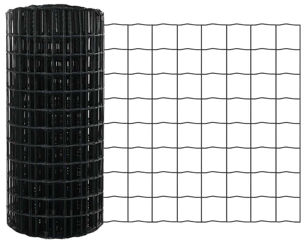 Cerca Euro Cinza 0.6x25 m Aço