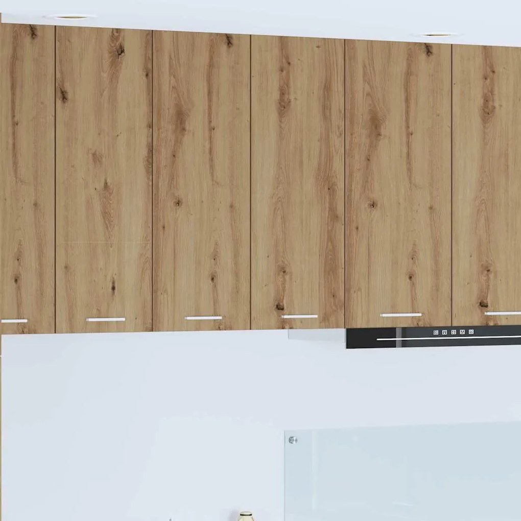 vidaXL Armário suspenso Riga Carvalho Artesanal 60 x 31 x 80 cm