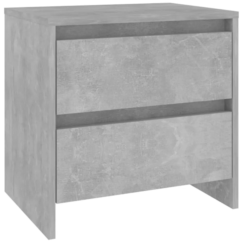 Mesa de cabeceira 2 pcs derivados de madeira cinza cimento