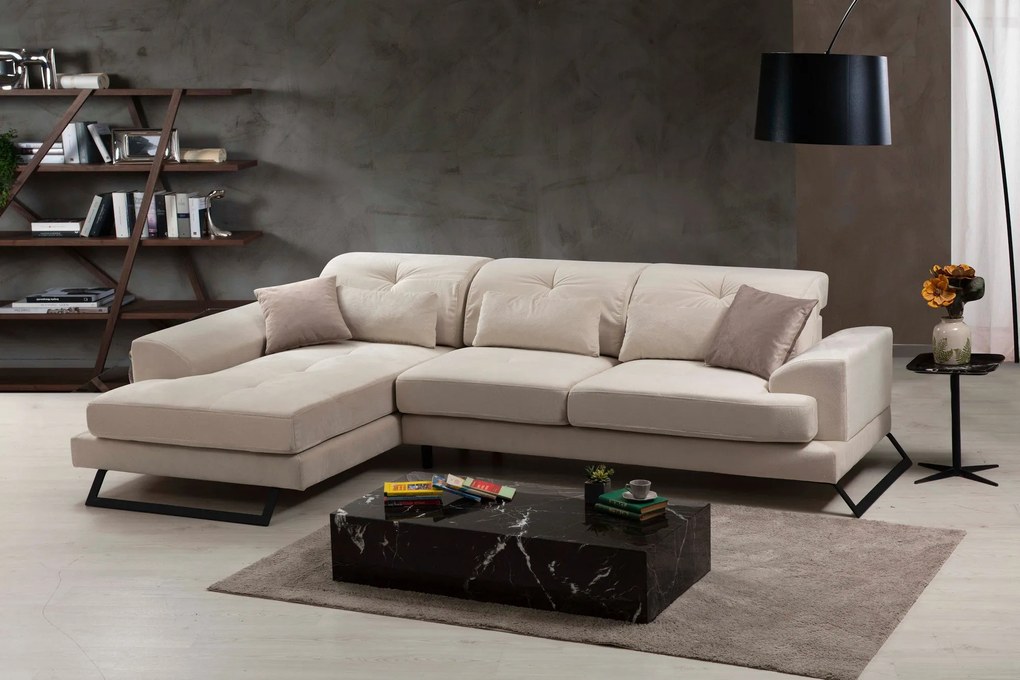 Sofá de Canto Frido – Ecru – 304 cm x 190 cm