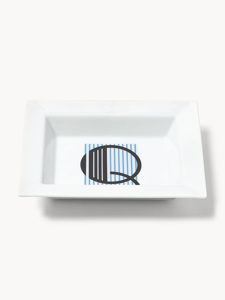 Westwing Collection x MEISSEN, Vide-Poche com motivo decorativo artesanal Initials
