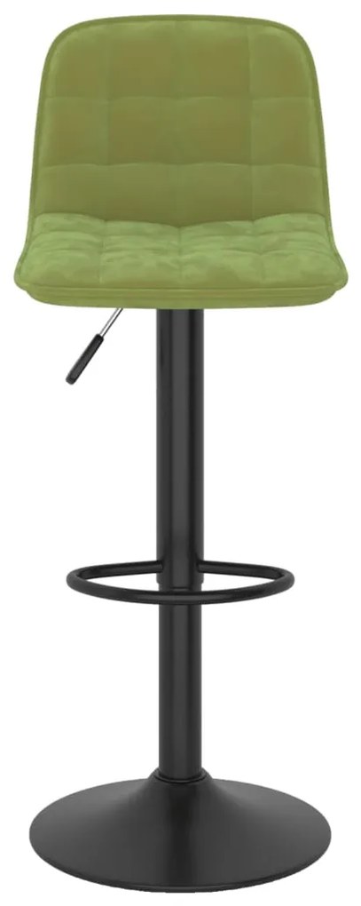 Bancos de bar 2 pcs veludo verde-claro