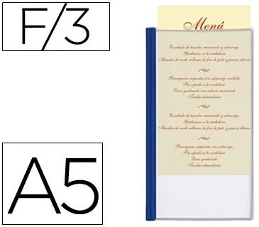 Porta-Menus Formato Din A5 com 3 Pag