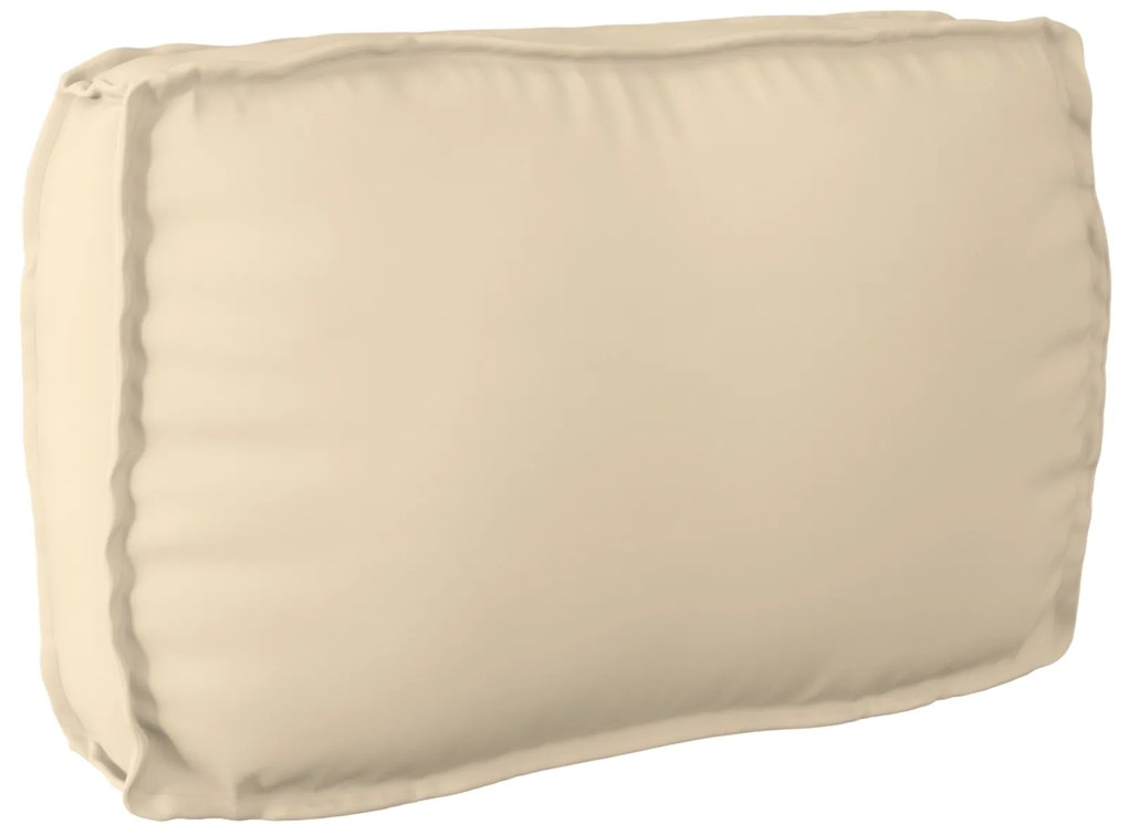 vidaXL Almofada para Encosto Bege 70x40x12 cm Tecido Oxford