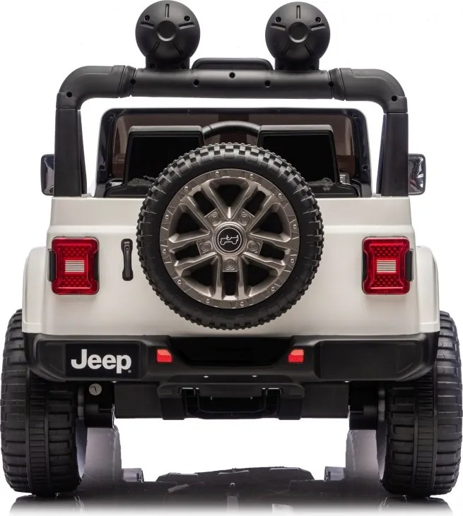 JIPE elétrico para Crianças Jeep Wrangler Rubicon LIFT  24V 4x4, Rodas de espuma EVA Branco