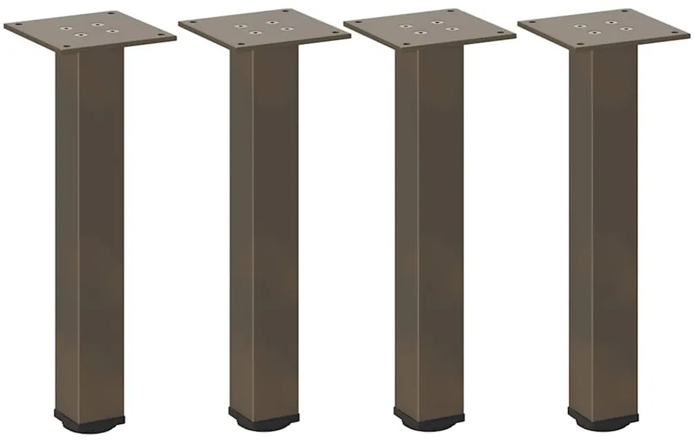Pés para mesa de centro 4 peças aço natural 30-32 cm aço