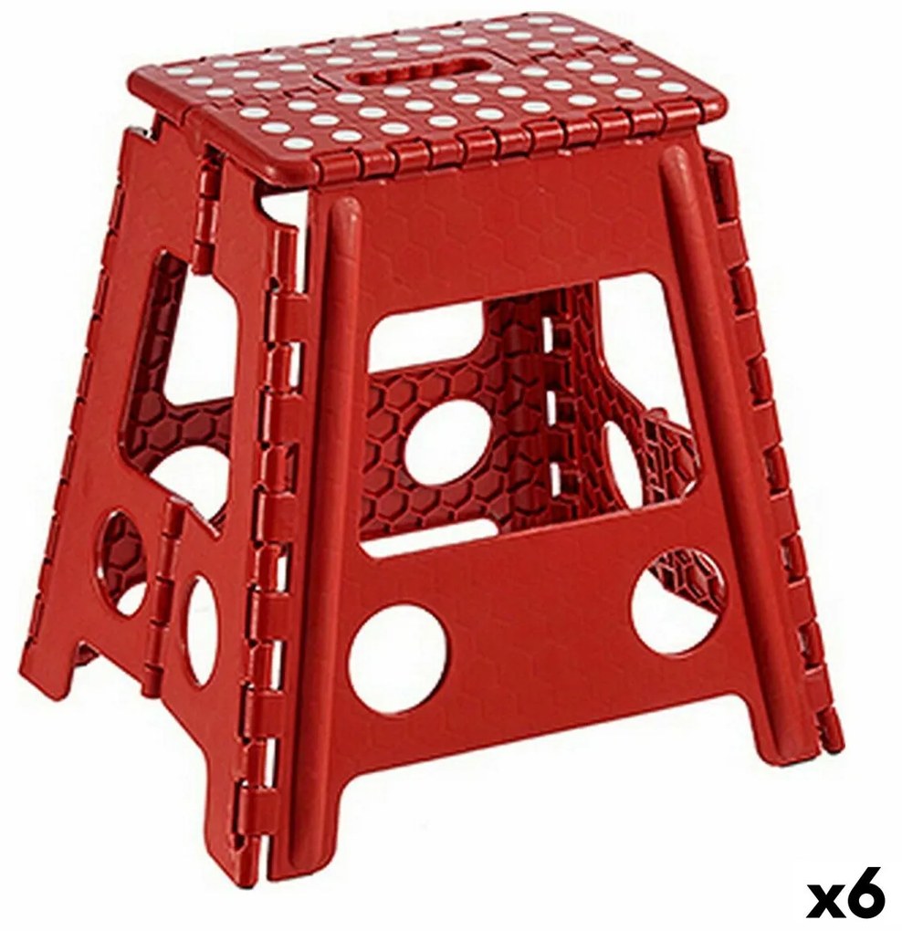 Banco Dobrável Plástico 39 x 22 x 29 cm (6 Unidades)