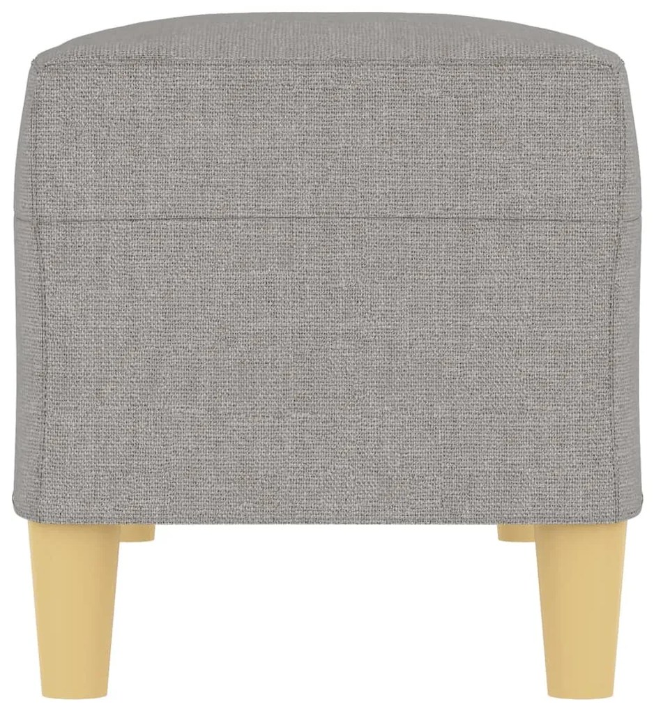Banco 100x35x41 cm tecido cinza-claro